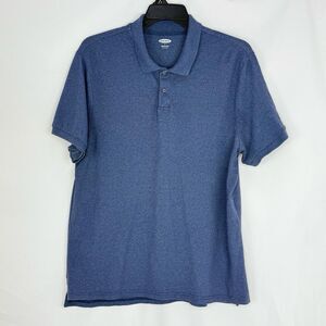Old Navy Men's Polo Shirt XL Navy Blue Built-In Flex Short Sleeve Casual